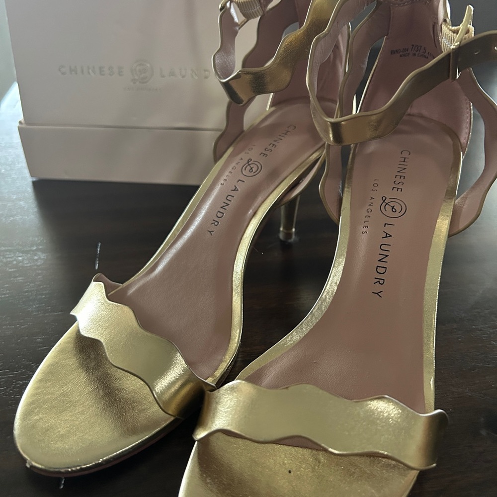 Chinese Laundry Gold Women's Heels